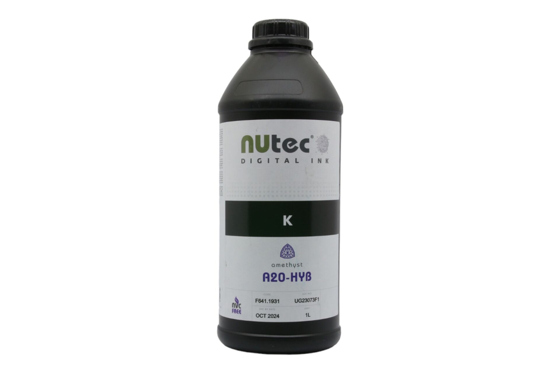 Nutec Amethyst A20 UV Dijital Baskı Boyası 1 Lt. Black