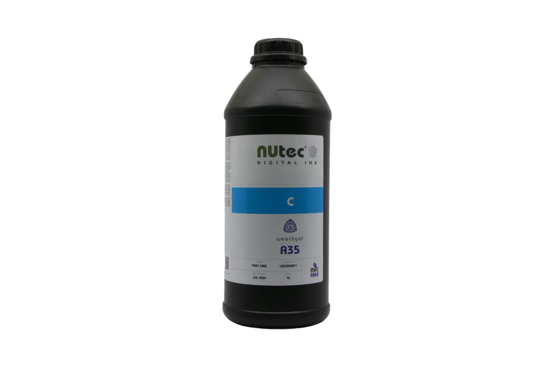 Nutec Amethyst A35 UV Dijital Baskı Boyası 1 Lt. Cyan