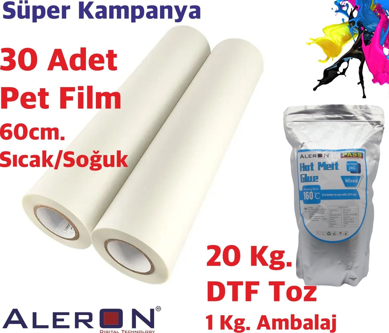 Soğuk Çekim Pet Film ve DTF Toz Kampanyası Sınırlı Sayıda