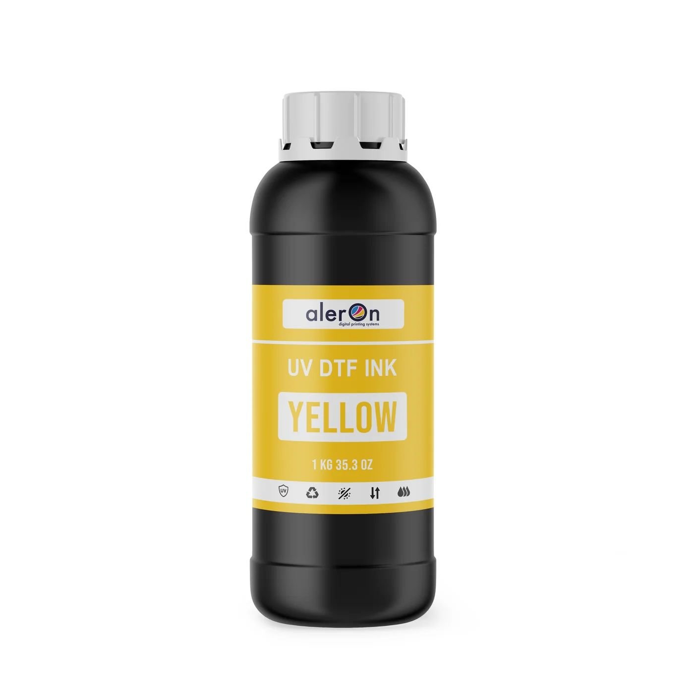 Aleron UV DTF Dijital Baskı Boyası 1 Litre Yellow