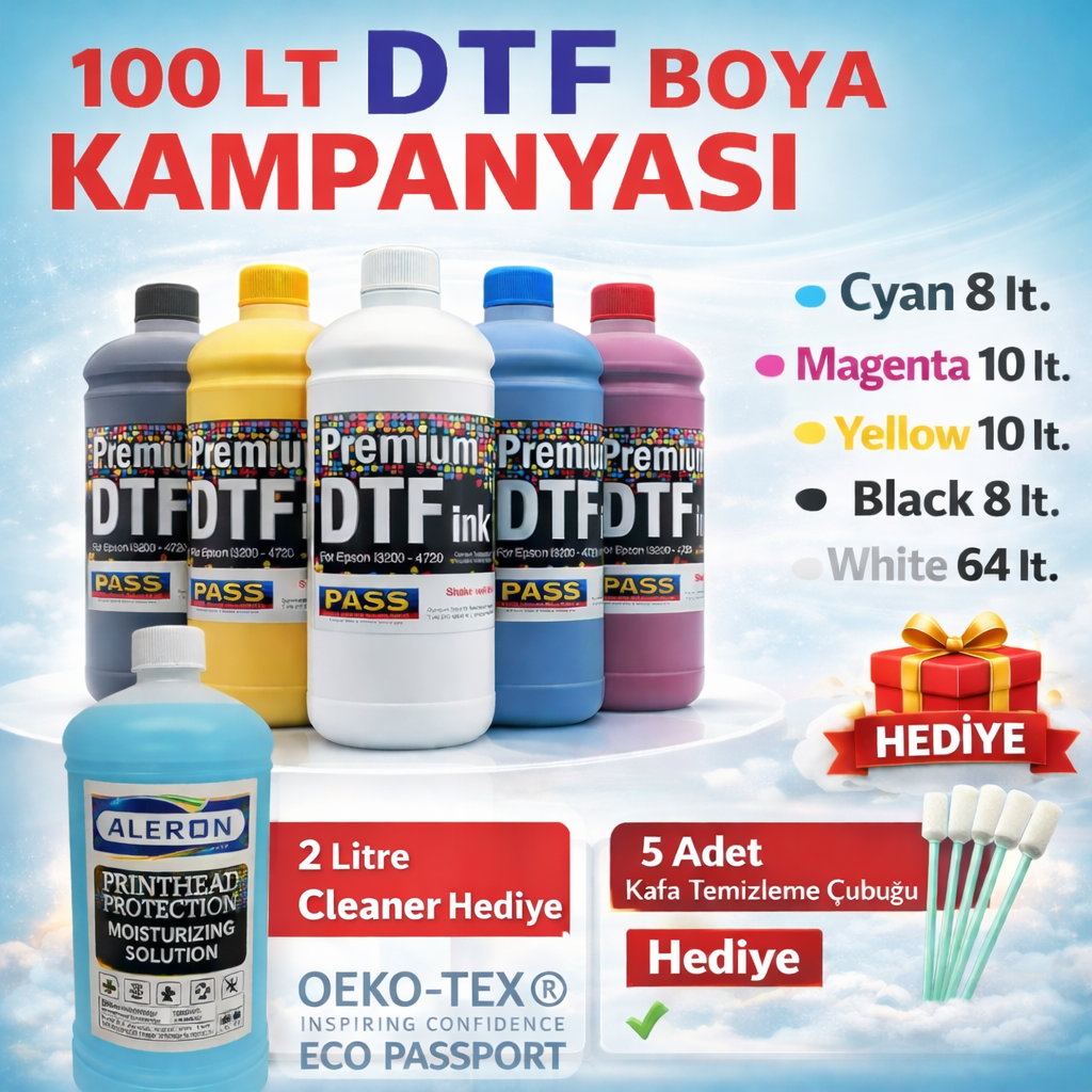 Süper 100 lt. DTF Boya Kampanyası OEKO-TEX