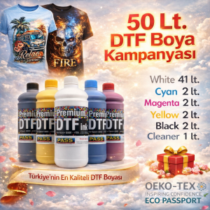 DTF Boya Kampanyası 50 lt. ( Sınırlı Sayıda )